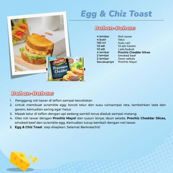 

Sale Keju Prochiz Slice Cheddar 10'S 1 Karton