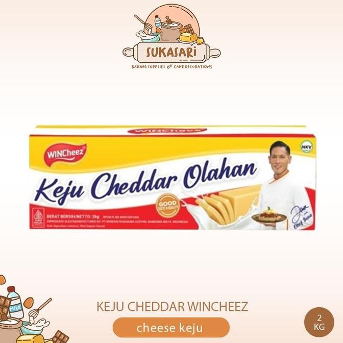 

Grosir Keju Cheddar Wincheez 2Kg Cheddar Cheese Keju Parut