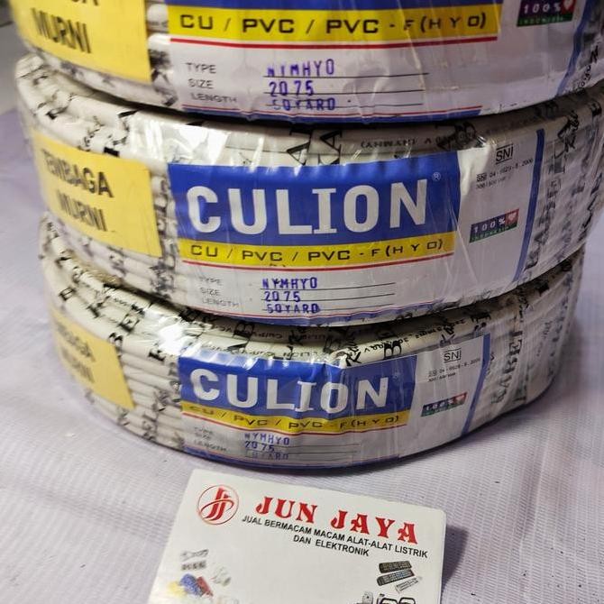 COD)KABEL LISTRIK SNI SERABUT TEBAL CULION TEMBAGA MURNI 20M