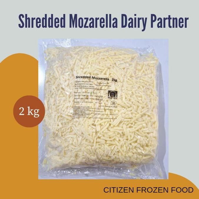 

Murah Shredded Mozarella Dairy Partner 2 Kg