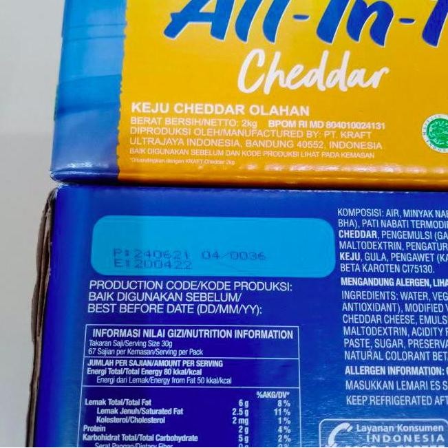 

Promo Keju Kraft All In One Cheddar 2Kg - Keju Bubuk - Cheese, Powder