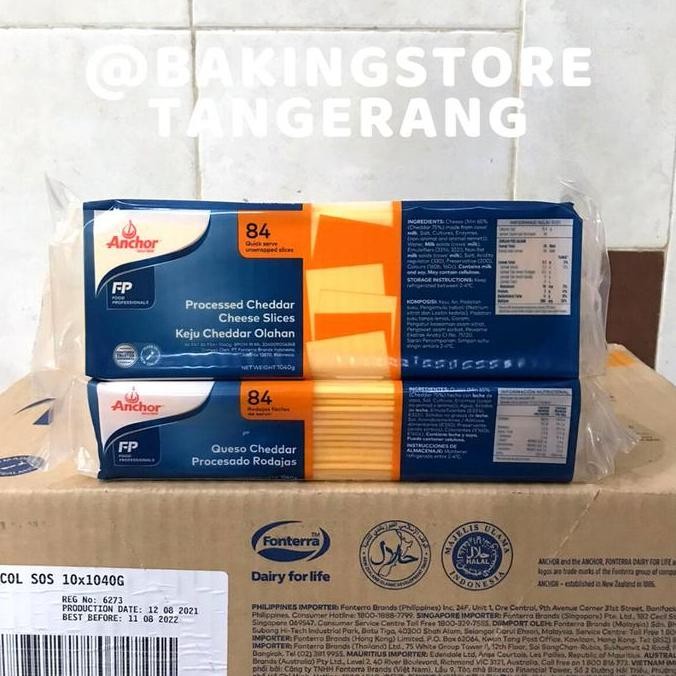

Murah Anchor Orange Cheddar Slice / Keju Slice Anchor (1Kg - 84 Slices)