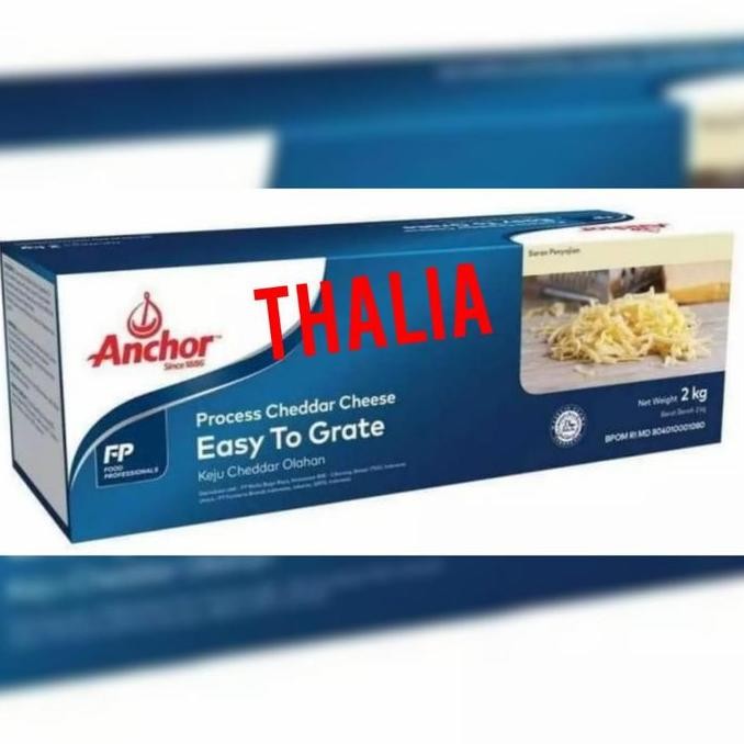 

Promo Anchor Keju Cheddar Blok 2 Kg, Gampang Diparut U/ Taburan Cake/Kue Dll