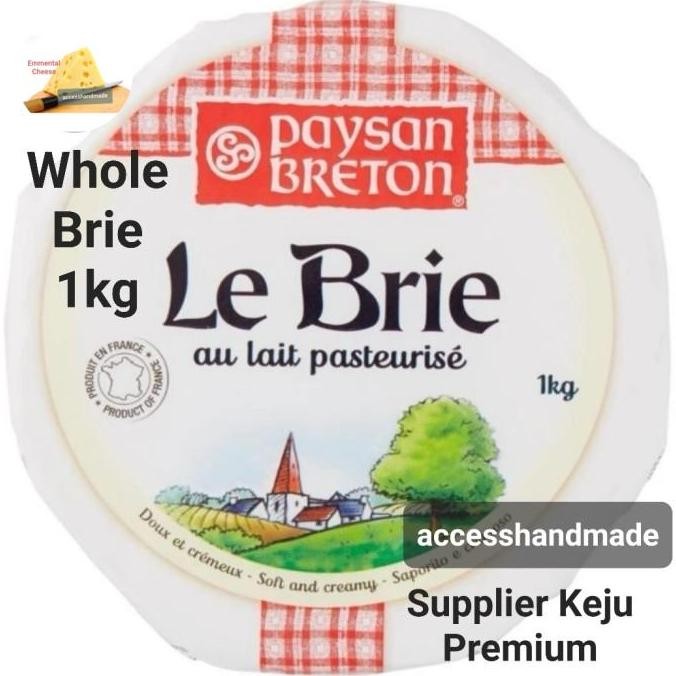 

Grosir Brie Paysan Breton Whole 1Kg Keju Brie Mirip Camembert Soft Cheese