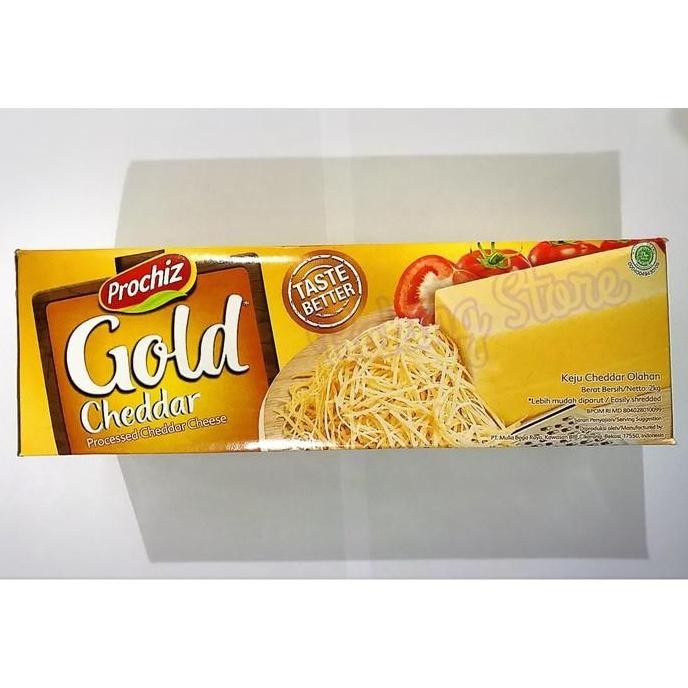 

Murah Keju Cheddar Cheese Prochiz Gold 8X2Kg - Gosend Only!!!