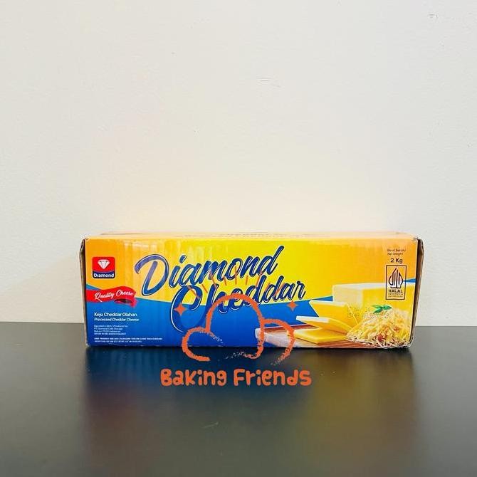 

Sale Keju Cheddar Diamond 2Kg/Cheddar Cheese Diamond