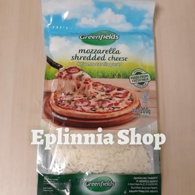 

Promo Greenfields Mozzarella Shredded Cheese 200 Gr - Keju Mozarela