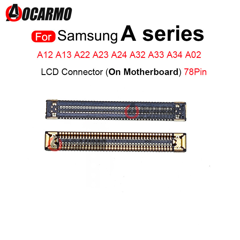 

Konektor colokan fpc lcd 78 pin di mainboard untuk suku cadang perbaikan samsung galaxy a12 a13 a22