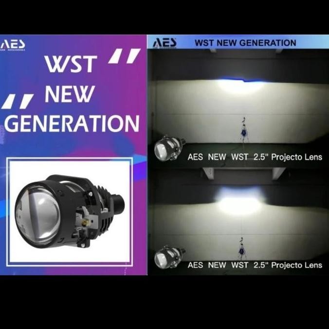 projie biled AES 2.5 inch wst blue lens | projector biled