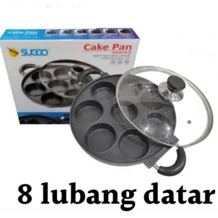 Cetakan Kue 8 Lubang Suggo Datar Martabak Mini Dorayaki Kue Lumpur Loyang Kue
