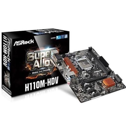 Asrock H110M-Dvs (Lga1151, H110, Ddr4) Kualitas Terbaik Harga Termurah