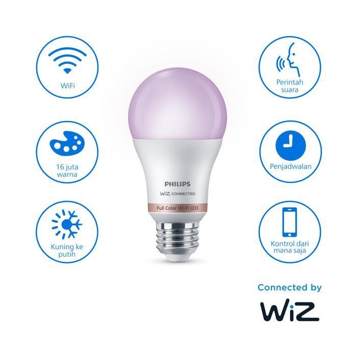 Philips Lampu Bohlam Smart Wifi Led 13W With Bluetooth Color Rgb