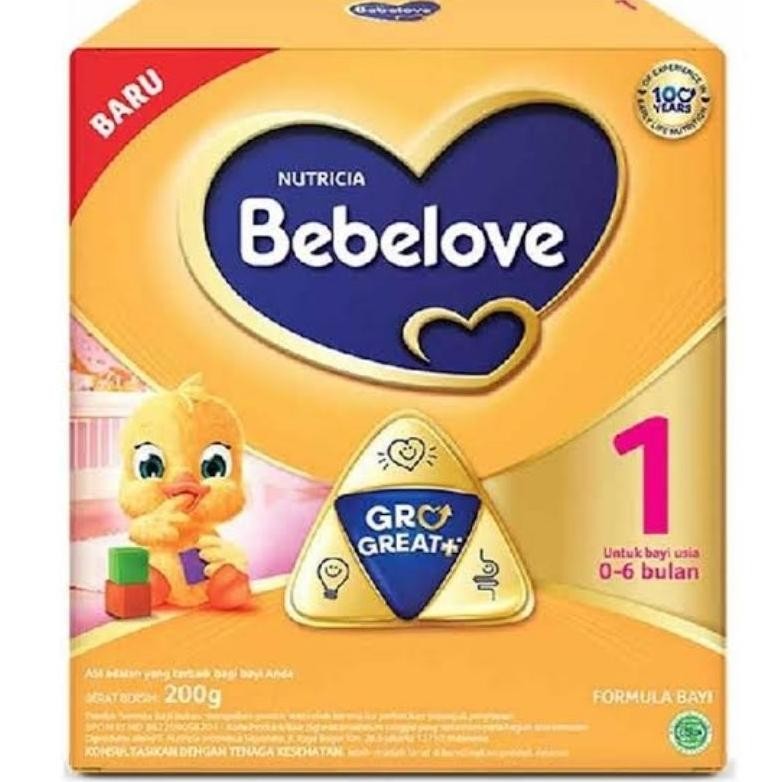 Susu Bebelove 1(0-6 Bulan) dan bebelove 2 ( 6-12 Bulan) 200 gram AST