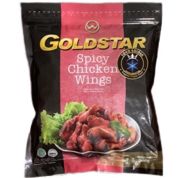 

Original Goldstar Spicy Chicken Wings 500G - Sayap Ayam Bumbu Pedas Frozen