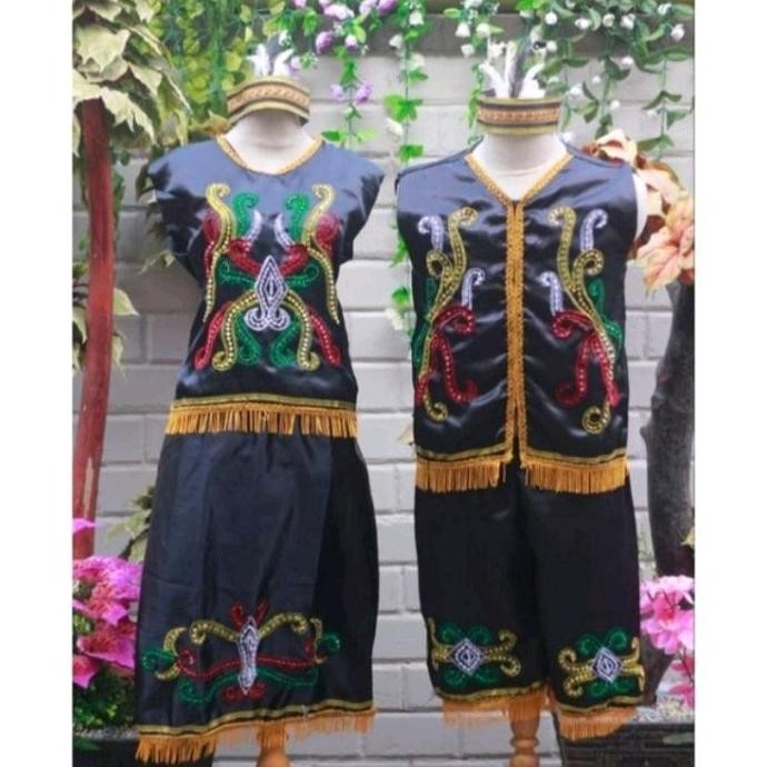 Baju Adat Dayak Sma Dewasa // Baju Adat Kalimantan Timur