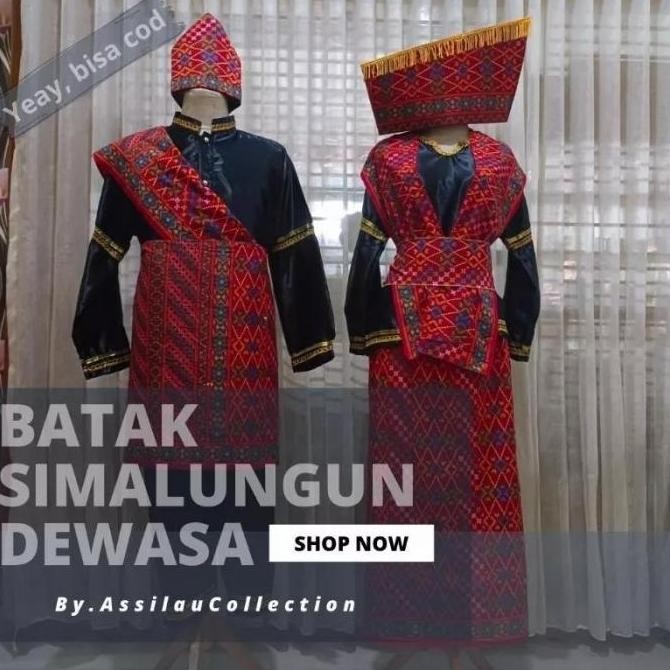 Baju Adat Dewasa Batak Simalungun Satuan ( Cewek/Cowok )