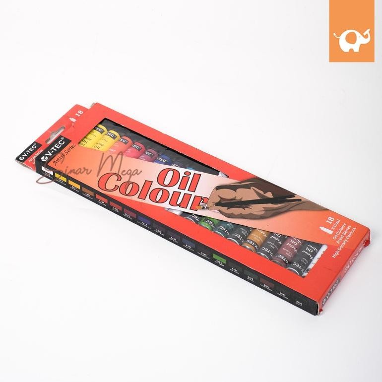 

V-Tec Vtec Oil Colour VT-1388/O 18 x 12ml Cat Minyak Murah Berkualitas SV9