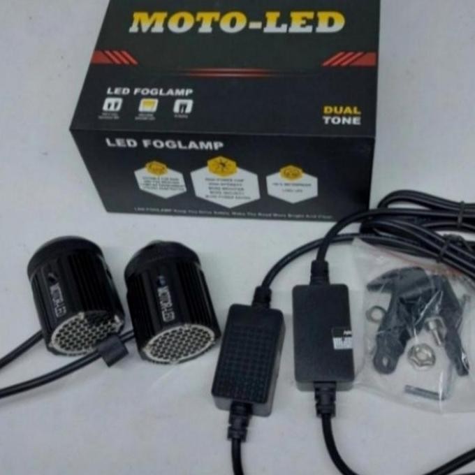 Lampu Tembak Motoled Premium senja merah hi low putih kuning