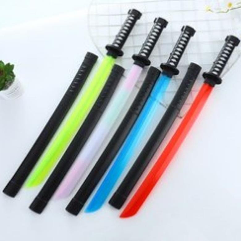 ASLI MAINAN PEDANG NINJA LED 68CM - PEDANG ANAK LAMPU SAMURAI NINJA COSPLAY