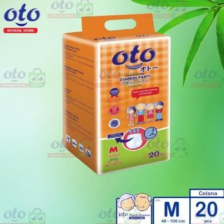 OTO Diapers PANTS / Lampin Popok Dewasa model Celana ukuran M-isi 20