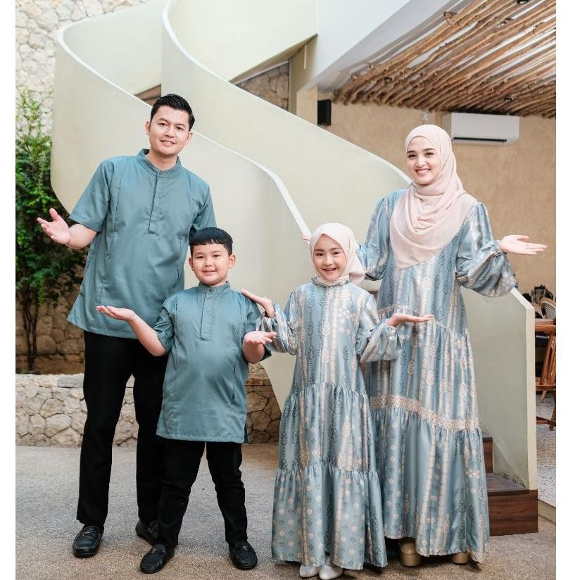 Kalsandfrey Drupala Family Set Gamis Koko Set Kembar Couple Keluarga AST