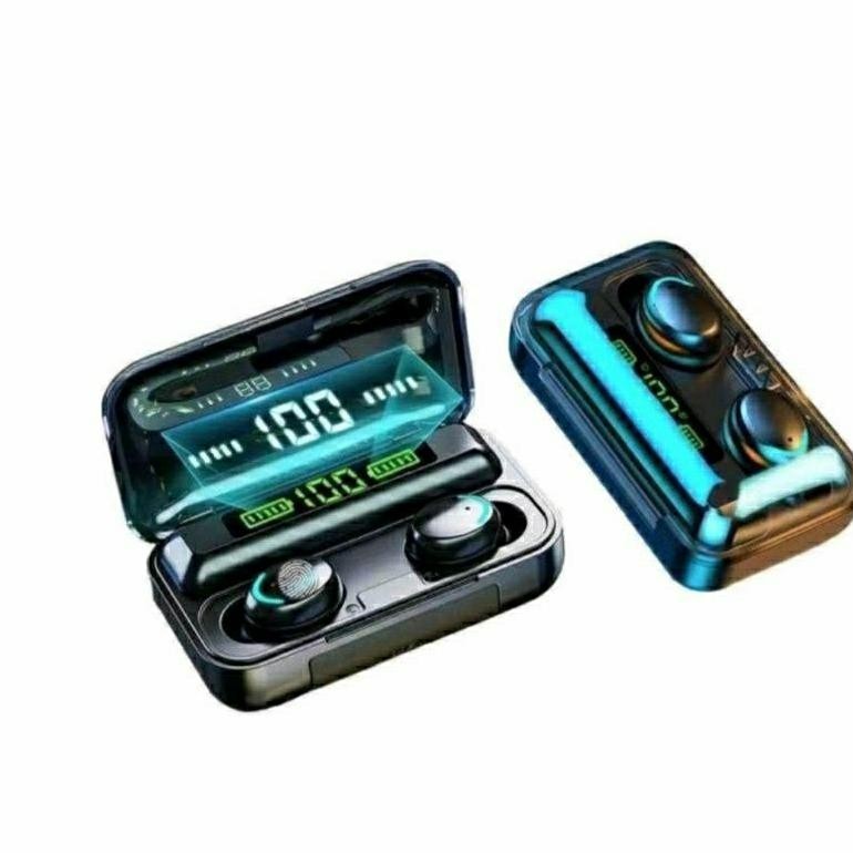 F9-5 Led Headset Bluetooth Wireless Tws + Power Bank 3500 Mah