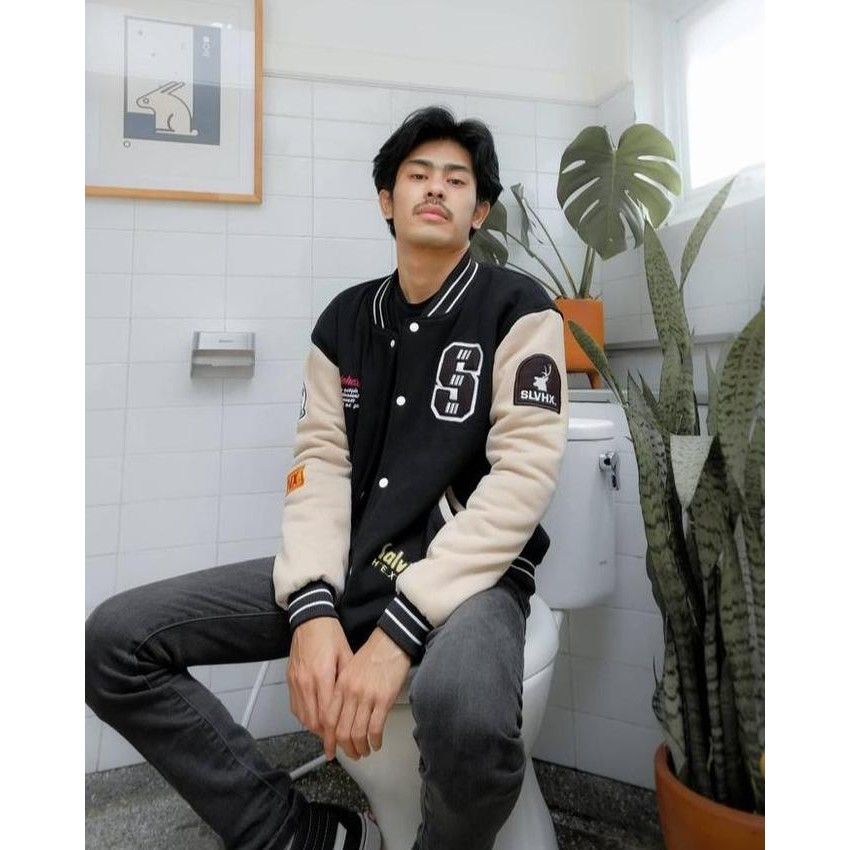 Varsity Baseball Jacket Slvhx Champions (Best Quality)