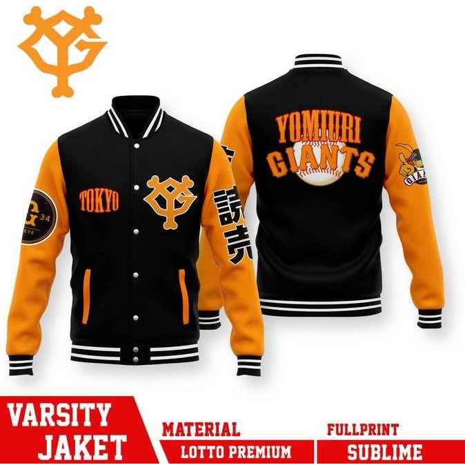 Jaket Bomber Varsity Baseball Tim Mlb Yomiuri Giants Tim Bisbol (Best Quality)