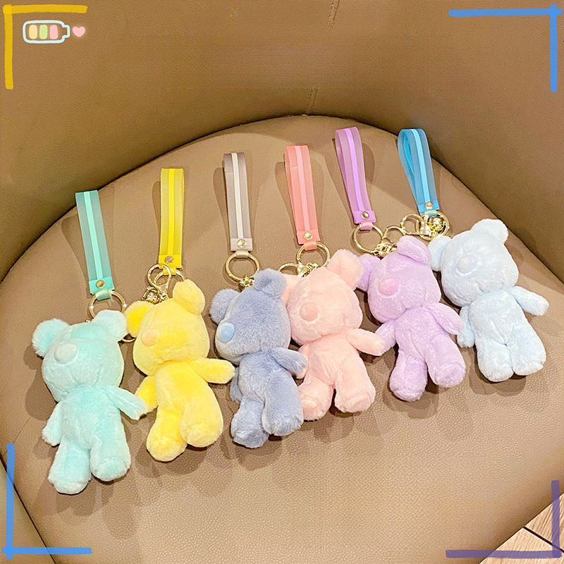 Gantungan Plush Beruang Seri Warna Permen Super Imut Baru
