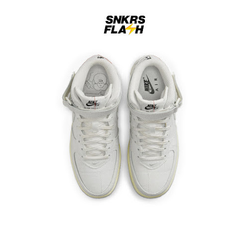 NIKE Force 1 07 Mid Lx Summit White Sepatu Sneakers Wanita - DZ4866121 - Size 37.5