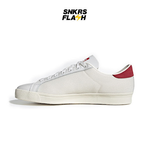 ADIDAS Rod Laver Vintage Crystal White Red Sepatu Sneakers Pria - H02901 - Size 44.7