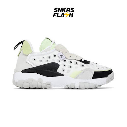 AIR JORDAN Delta 2 White Black Barely Volt Sepatu Sneakers Pria - CV8121101 - Size 42.5