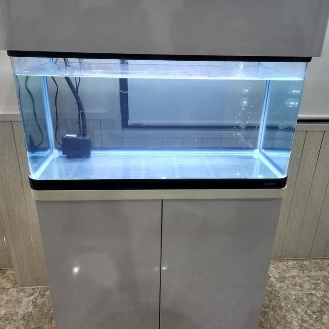 Aquarium Bending Bahari 90Cm + Kabinet Siap Pakai