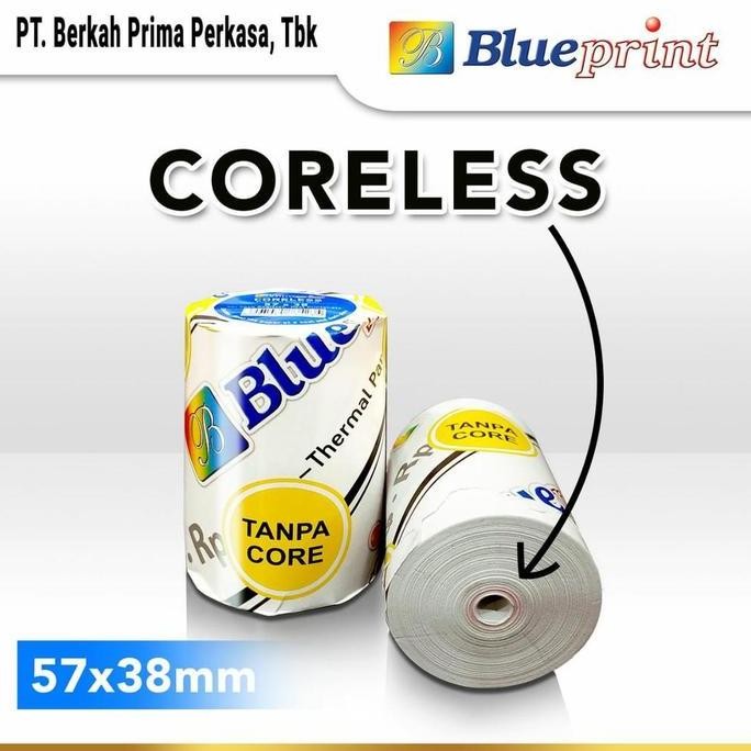 

Kertas Thermal Struk Kasir PPOB BLUEPRINT 57 x 38 , 57x38 mm - 1 Pack Isi 10 Roll
