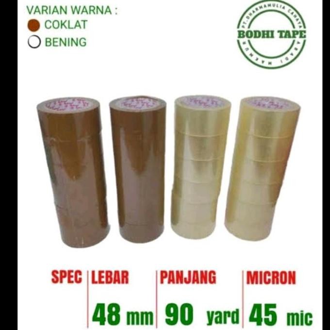 

1 Cartoon Lakban Bodhytape 45 X 90Yard Isi (72Pcs) Co