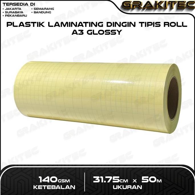 

Plastik Laminasi Dingin ROLL A3 / A4 DOFF & GLOSSY