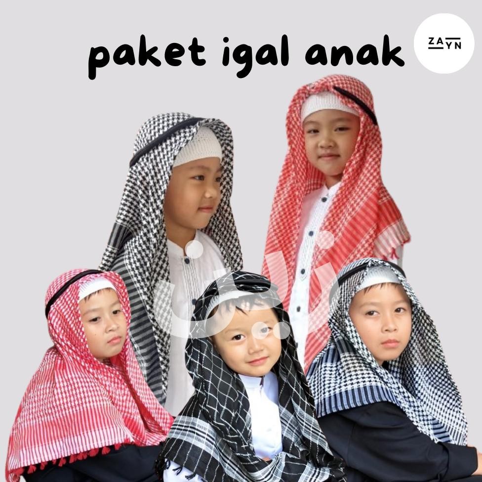 SORBAN ANAK/PAKET IGAL ANAK/SORBAN ANAK MOTIF/SORBAN ANAK SD/SORBAN BAYI AST