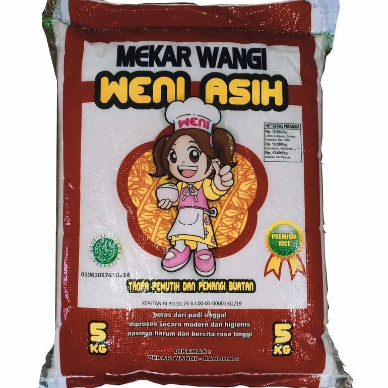 

Beras Wangi Weni Asih Pandanwangi 5 Kg RB10