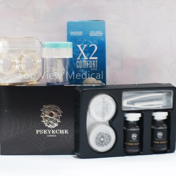 Lensa Mata Buta Warna Parsial Merah Hijau Soflens Ishihara PSEYECHE Contact Lens / Kontak Lens 1 Tah