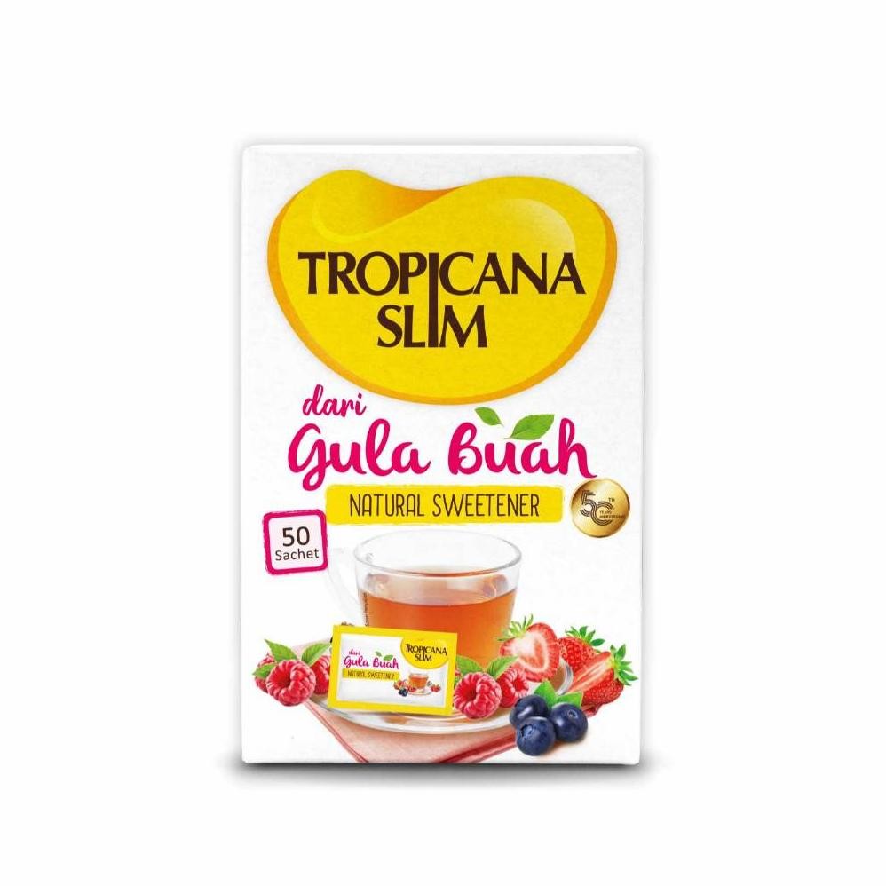 

Tropicana Slim Gula Buah 50 Sch - Alami untuk Batasi Gula