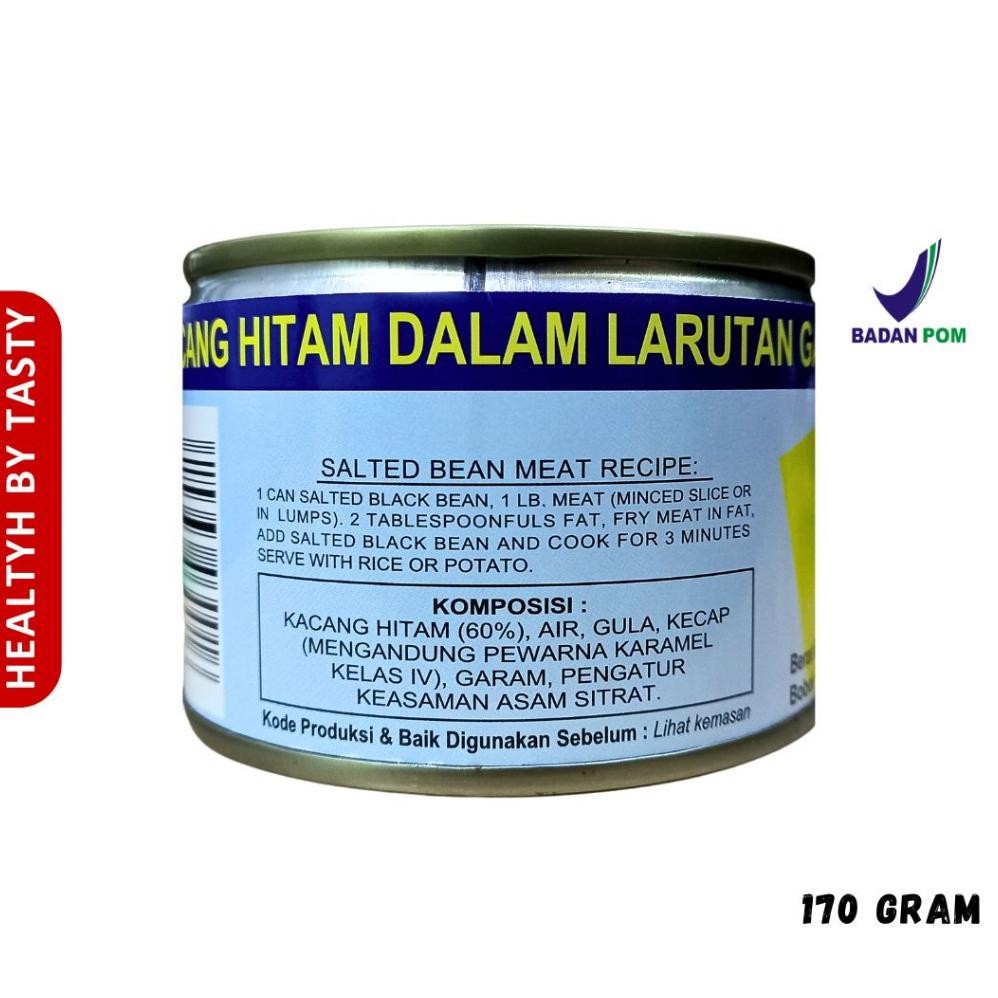 

Ryu-56 Amoy Tausi Salted Black Beans Kacang Hitam Kaleng 170G Pearl River Bridge Tausi Yang Jiang Tausi