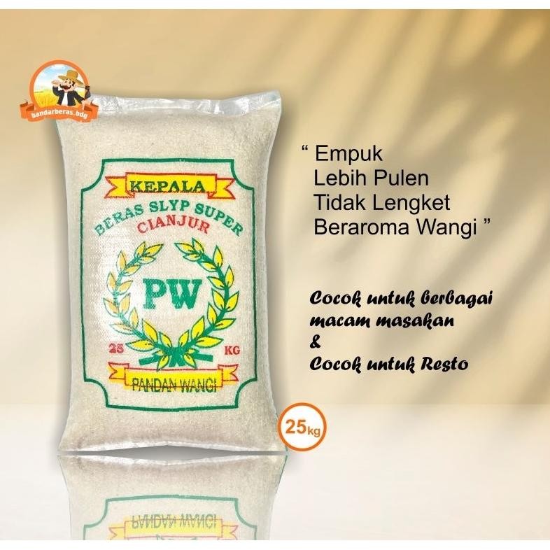

Beras Cap PW 1 Karung 25kg Pulen Wangi Pandan RB10