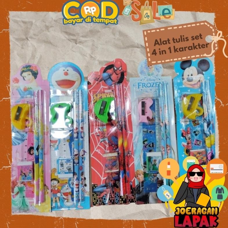 

Paket Alat Tulis Set Karakter 5 In 1 Souvenir Murah Stok