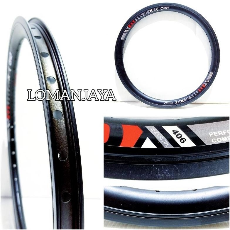 Cod Velg Rims Bmx 20 Murni Oxo Double Wall 3Cm Fx2900 36H Sepeda Bmx Lipat D-7