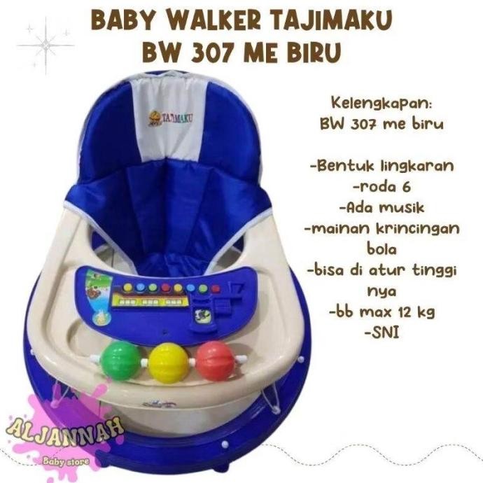 ( KARDUS BUBBLE WRAP)Baby Walker Apollo Kereta Belajar jalan bayi BabyWalker TERMURAH tajimaku