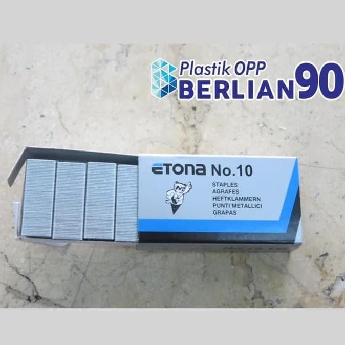 

Paket Bundling 1 Dus Staples Isi Stapler Refill Etona No.10 1 Box ( Isi 20 Pcs ) Atom Staples Binder Stationery Co