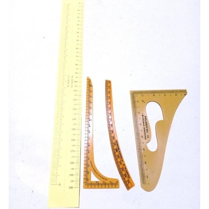 

[Expert] paket penggaris pola mini (kecil) dan skala isi 4 jenis sesuai gambar / penggaris pola jahit