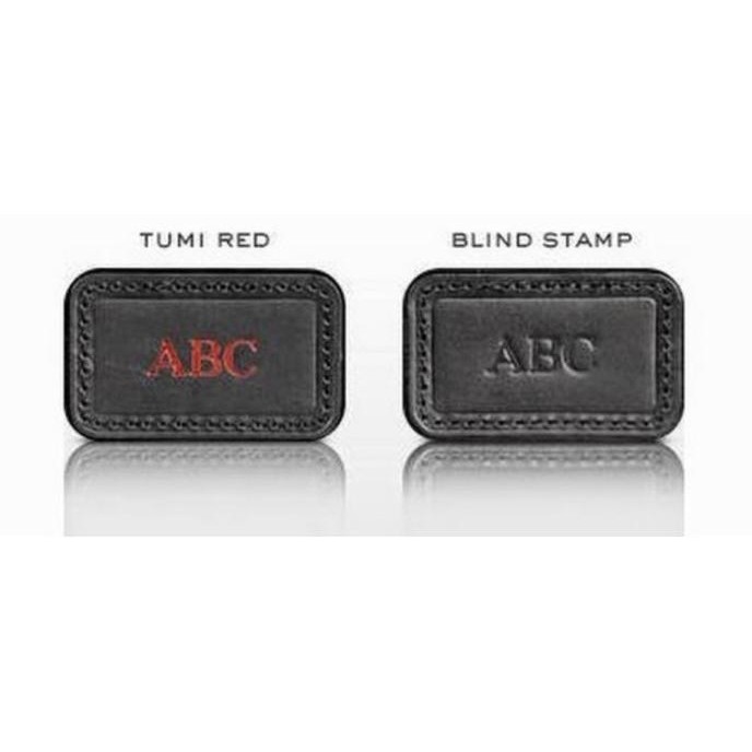 TUMI PATCH MONOGRAM EMBOSS NEW