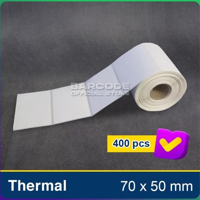 

Label Sticker Termal 70x50mm / 70 x 50 / 70x50 mm 1 Line 1 Slop