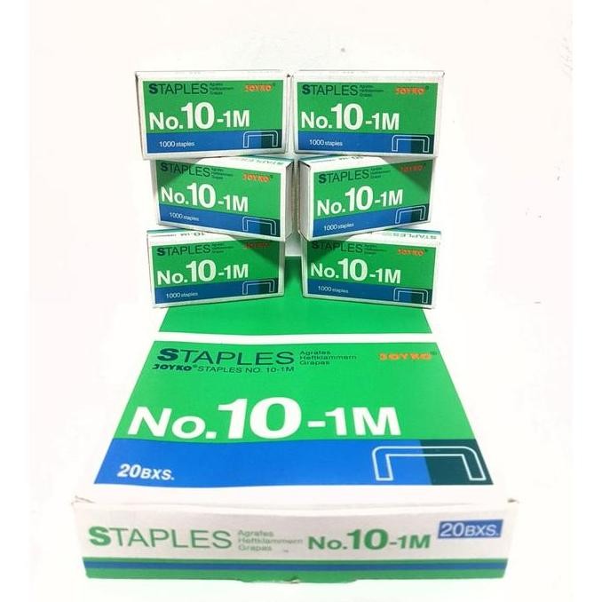 

Harga ( 10 Boxes ) Isi/Refill Staples Joyko No.10-1M Co